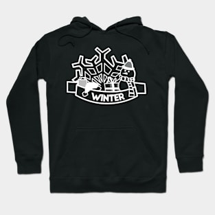 Lovely winter (White) Hoodie